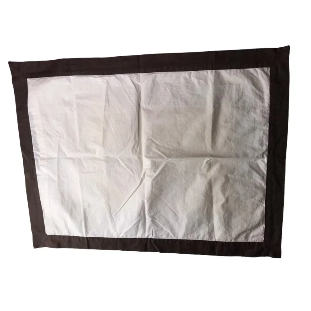 One Pair (Set of 2) Restoration Hardware Pillowcases QUEEN 100% Cotton ITALY